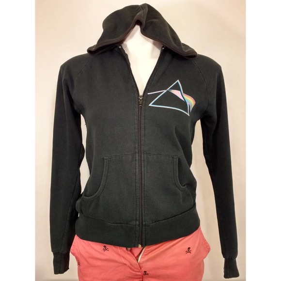 Rockware Anthill Pink Floyd rainbow prism hoodie - Picture 2 of 7